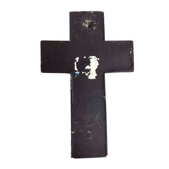 Large Plaster Cross Wall Decor - Picture 3 of 8